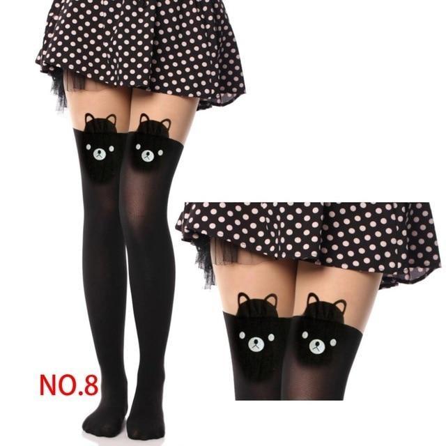 Sailor Moon Cat Tights Nylon Stockings Socks Kawaii Ddlg Playground 8476