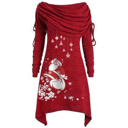 red christmas sweater dress