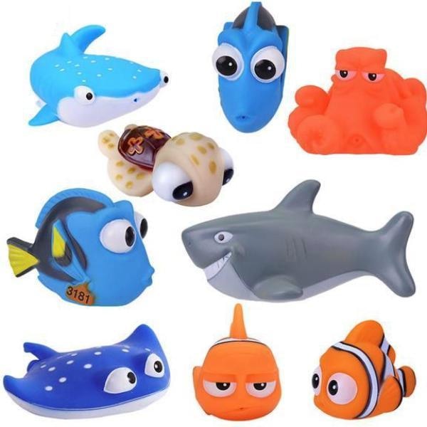 Finding Nemo Bath Toy Set Kawaii Rubber Ducky Floating Little Space CGL by DDLG Playground