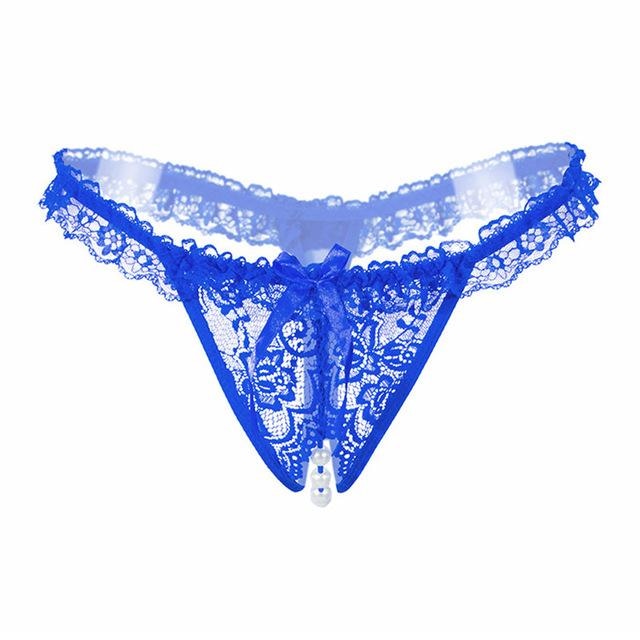 Pearl Lined Crotchless Panties Lace Underwear Kink Ddlg Playground