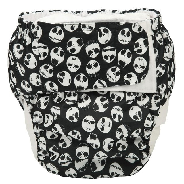 Nightmare Skull Adult Diaper Cloth Nappies ABDL Kink | DDLG Playground