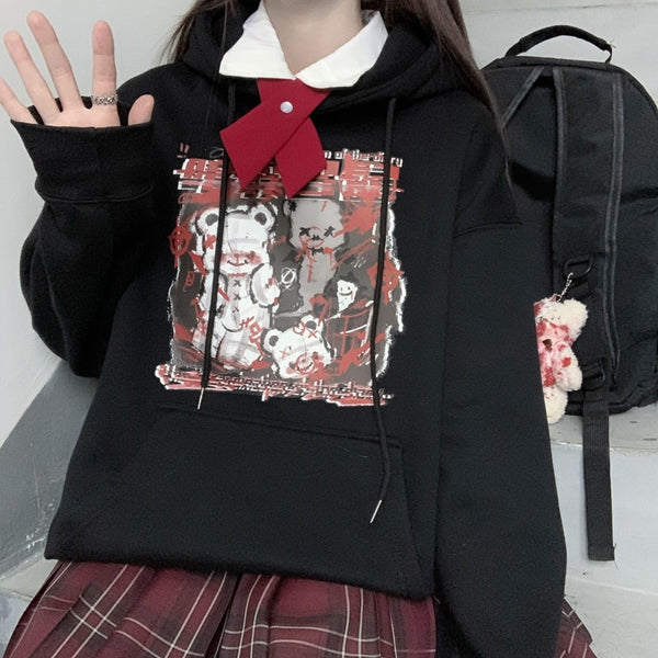 Menhera Anime Succubus Long Sleeve Crewneck Sweater