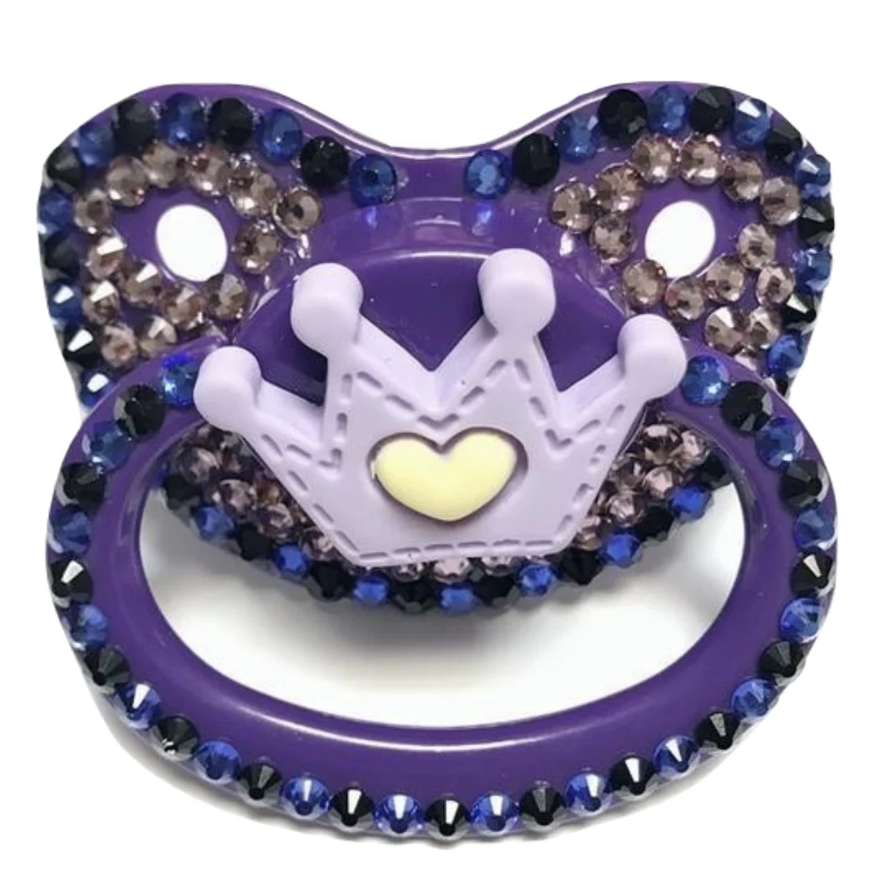 Purple Princess Adult Pacifier Custom Deco Pacis Abdl Ddlg Playground 4989