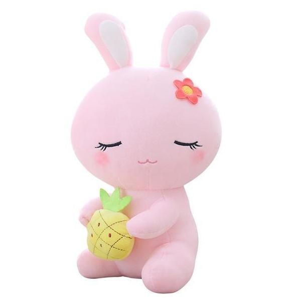 pink bunny plushie