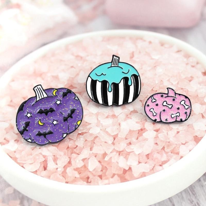 Dead Cute - Sweetheart Enamel Pin - Purple – Spooky Box Club