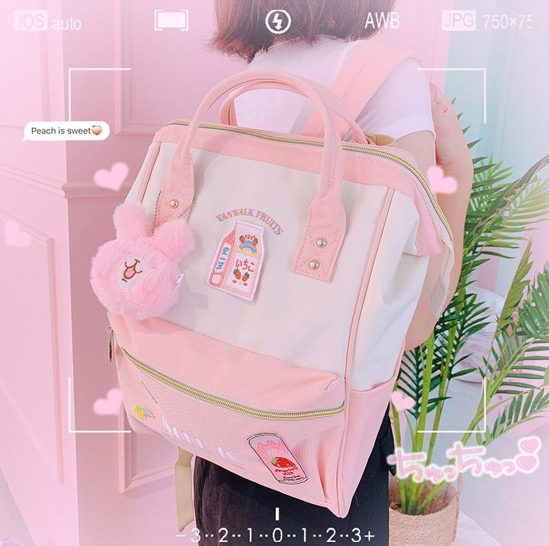 pink aesthetic backpack