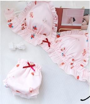Pink Ruffle Pastel Lover Cute Sweetie Baby Bralette Set – Sofyee