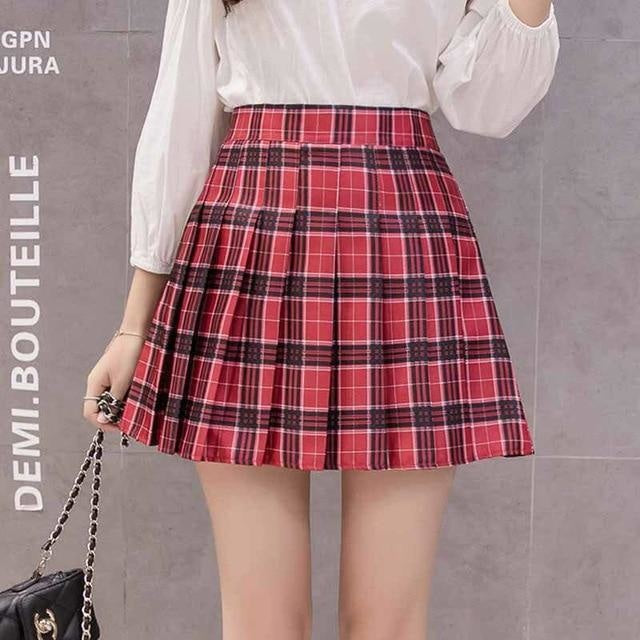 Y2K Joe Boxer Mini Skirt Women's Size M Plaid School Girl Style