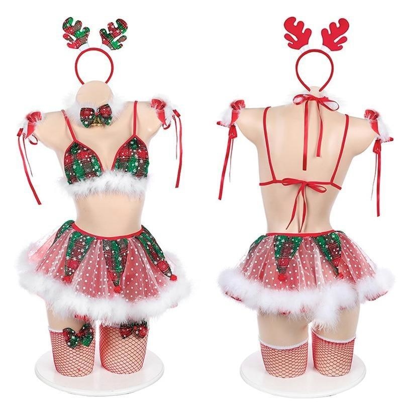 Tiny Elf Tutu Christmas Lingerie Set Sexy Holiday Costume DDLG Shop â€“ DDLG  Playground