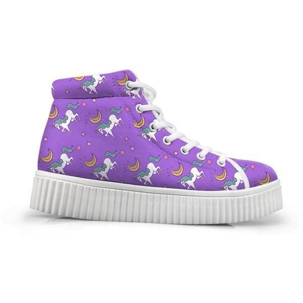 purple unicorn shoes