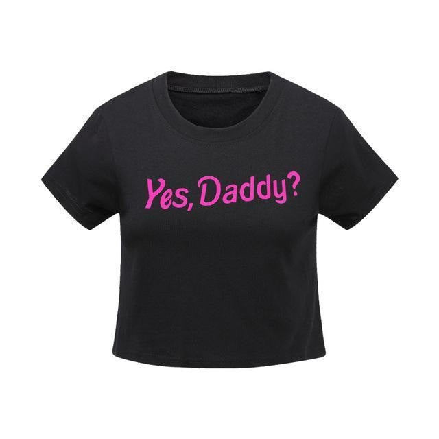 Yes Daddy T Shirt Cropped Top Belly Shirt Abdl Cgl Ddlg Playground