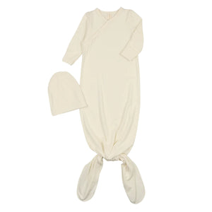 Lilette Baby Gown Set - Cream - Head Shoulders Toes & Bows