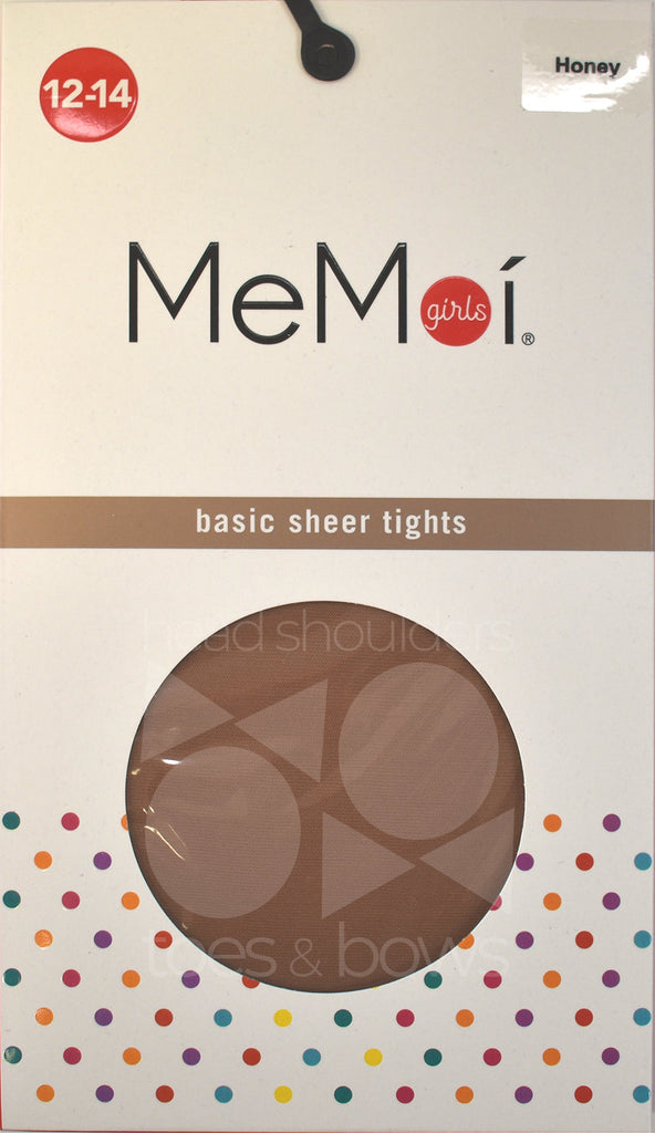 Memoi Girls 30 Denier Sheer Stockings - Honey – Head Shoulders Toes & Bows