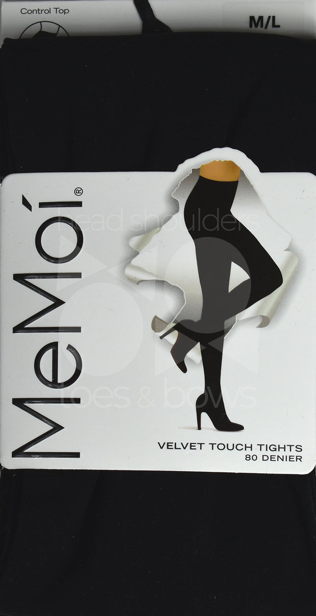 Women's MeMoi MO-312 Perfectly Opaque Control Top Tights (Dark Chocolate  S/M) 