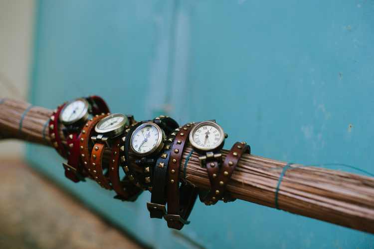 She's worth it, leather wrap watch from Sak Saum