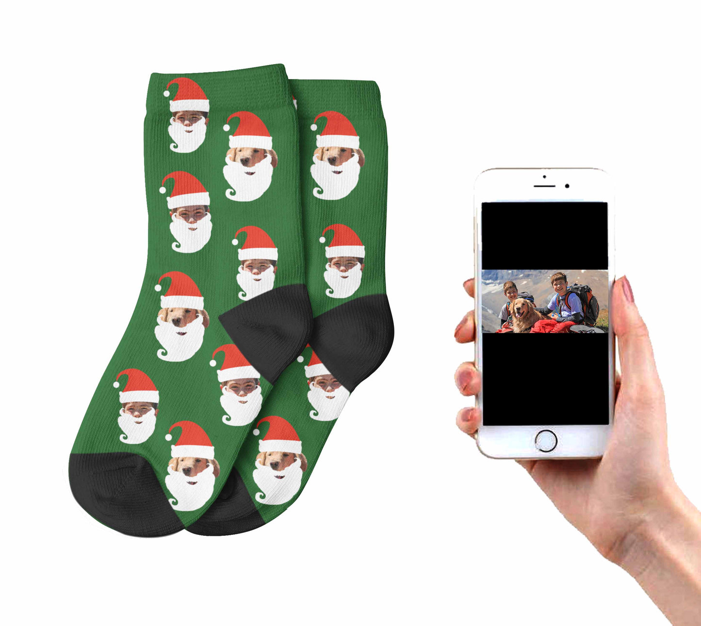Kids Elf Socks - Christmas Elf Socks With Your Kids Face On! – Socks Smile