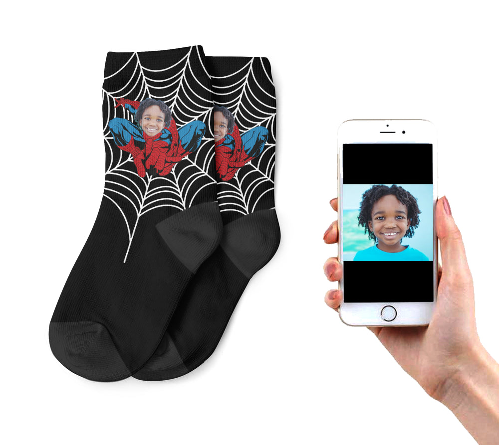 Custom Kids Ironman Socks - We Print Your Kids Face On Ironman Socks – Socks  Smile