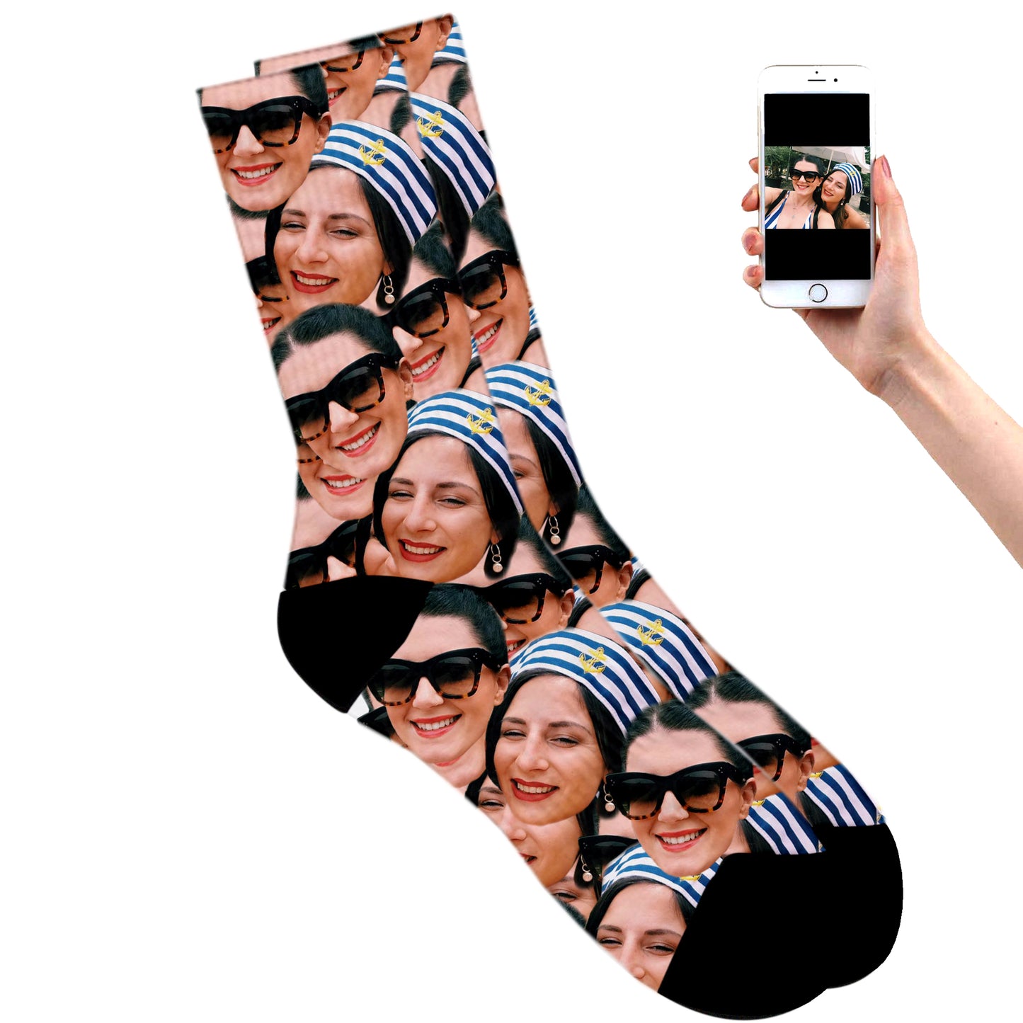 Friends Multi Face On Socks - Upload Multiple Faces on a Pair of