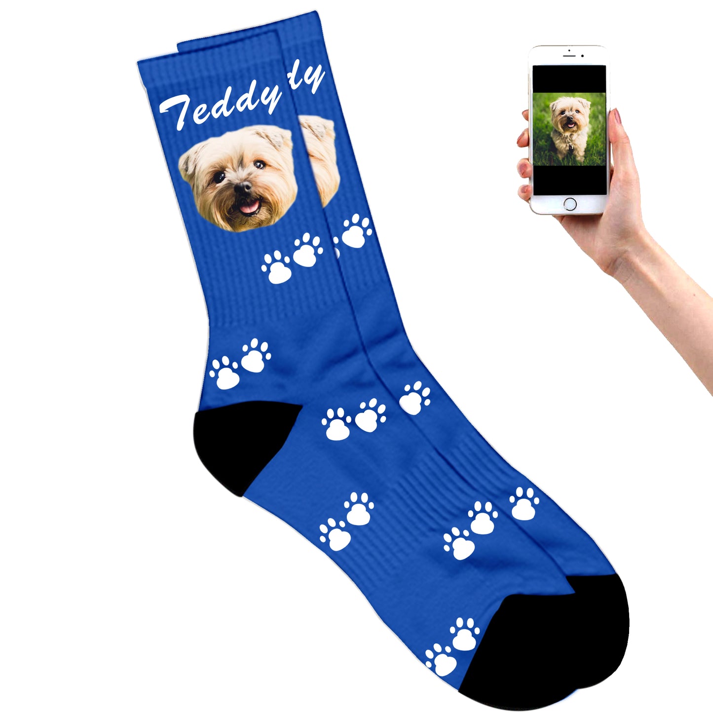 Custom Dog Socks - Print Any Dogs Face Onto A Custom Pair Of Dog Socks –  Socks Smile