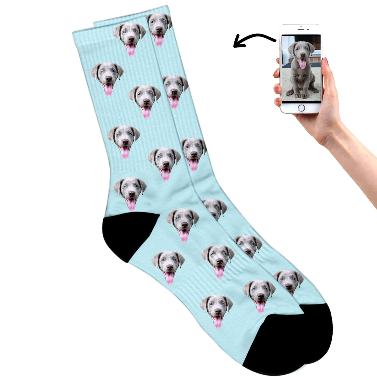 Dog Socks - We Print Your Dogs Face On a Pair of Custom ...