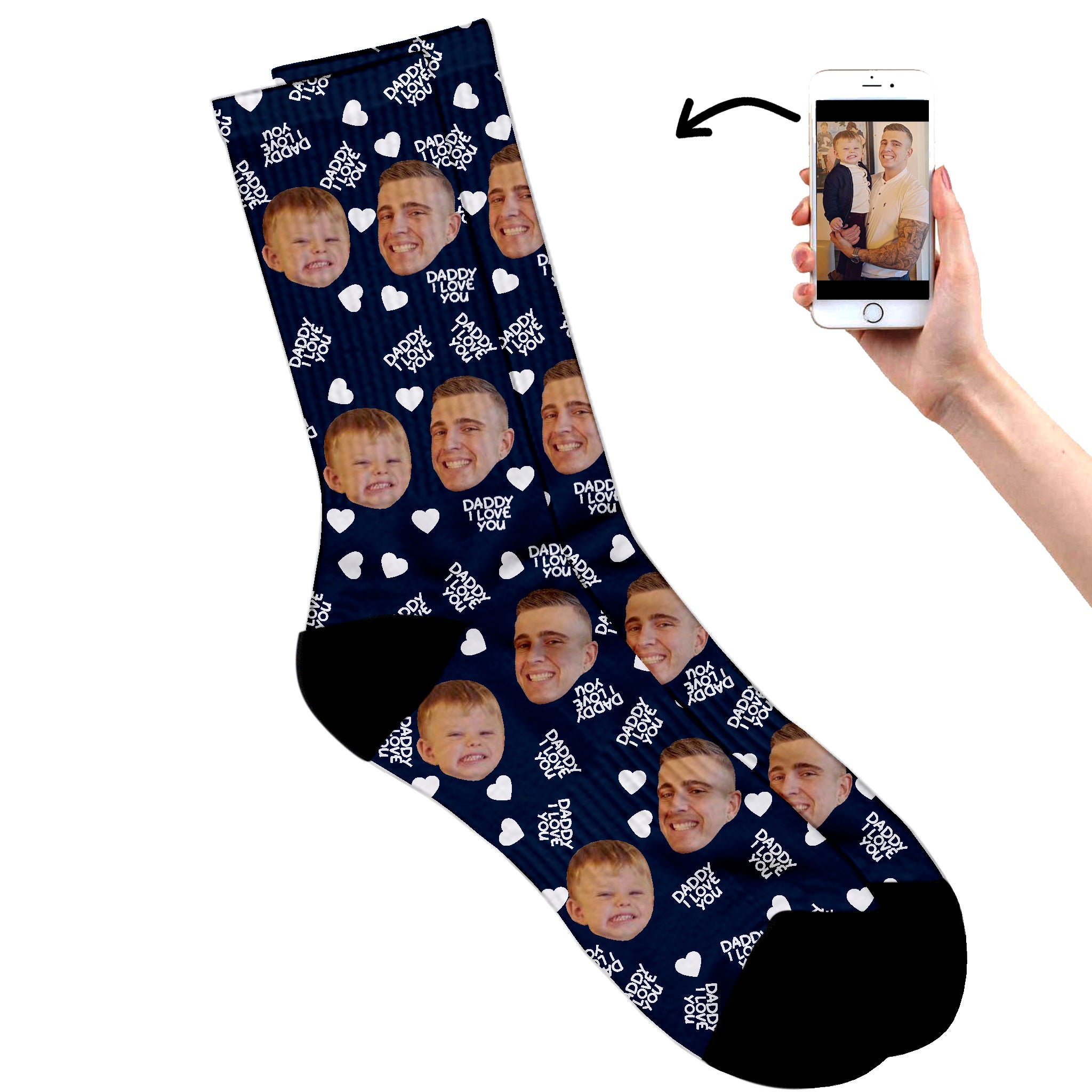 Image of Fathers Day Socks - I Love You Daddy