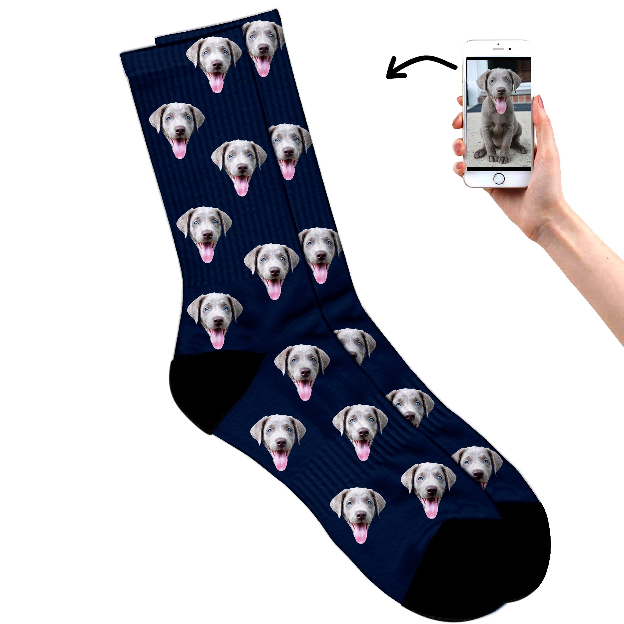 Dog Socks - We Print Your Dogs Face On a Pair of Custom ...