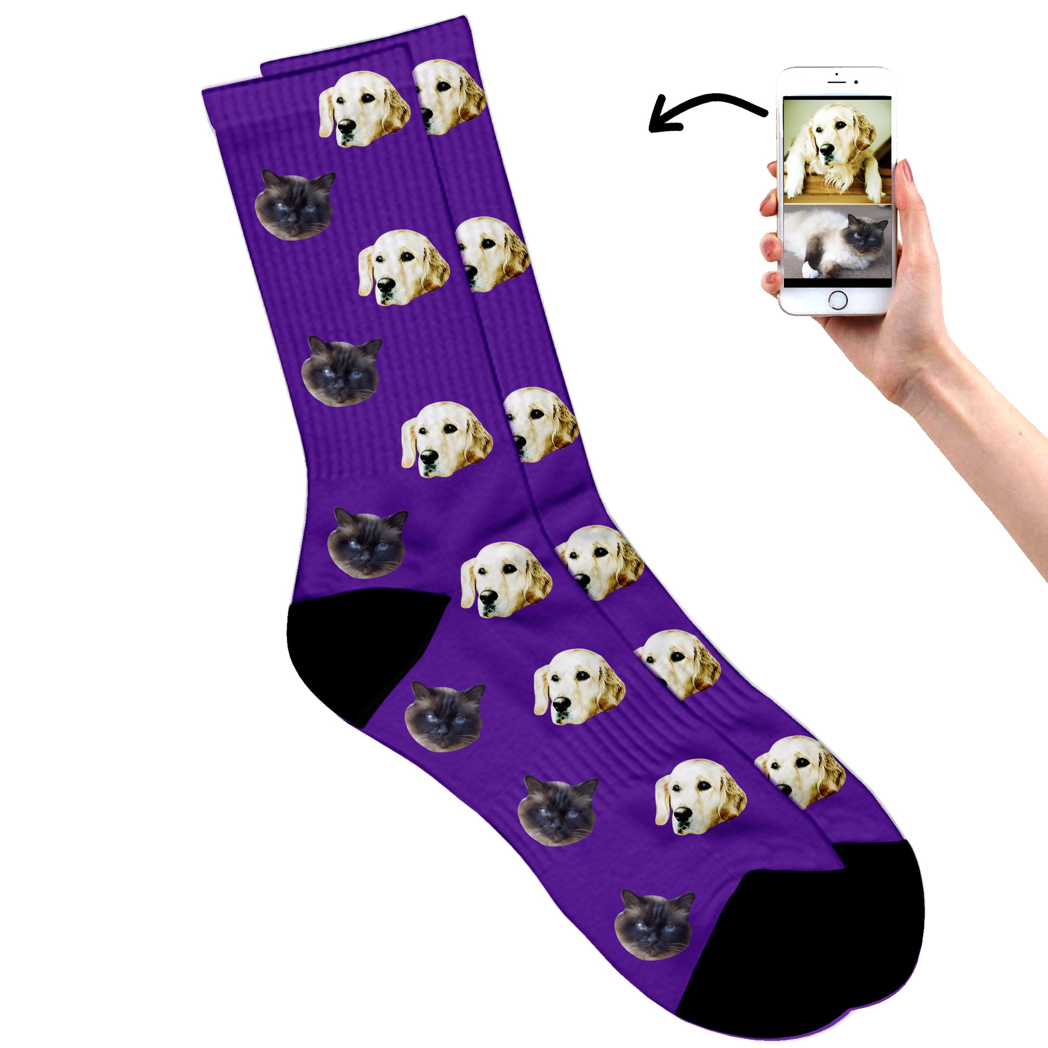 Animal Socks - We Print Your Pets On a Pair of Custom ...