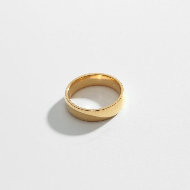 Mini Gold Band | 18k Gold Plated Ring - Biella Vintage