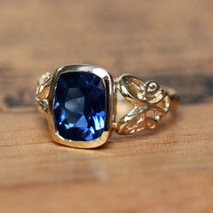 Bronte Sapphire Ring 14k Yellow Gold