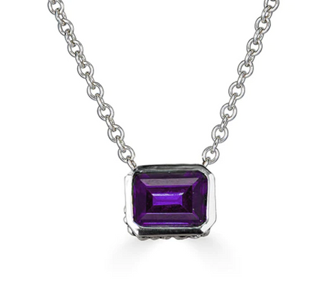 Amethyst Slider Necklace