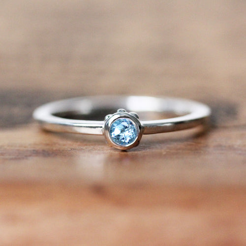 Birthstone Stacking Rings, Wrought