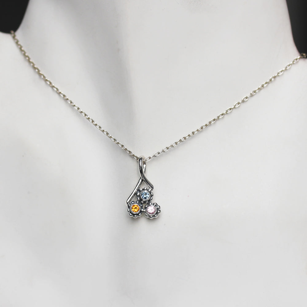 aquamarine mothers necklace