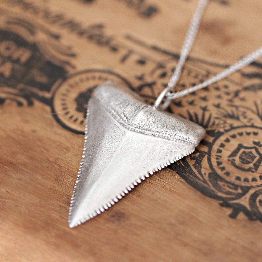 great white shark teeth necklaces