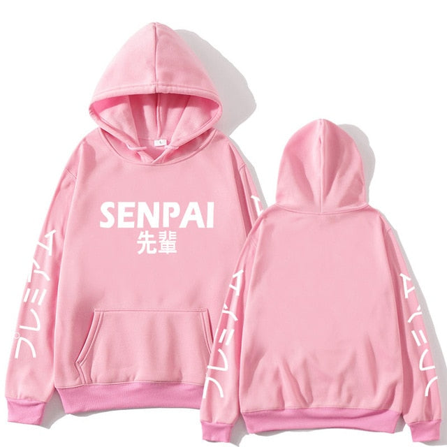 pink senpai hoodie