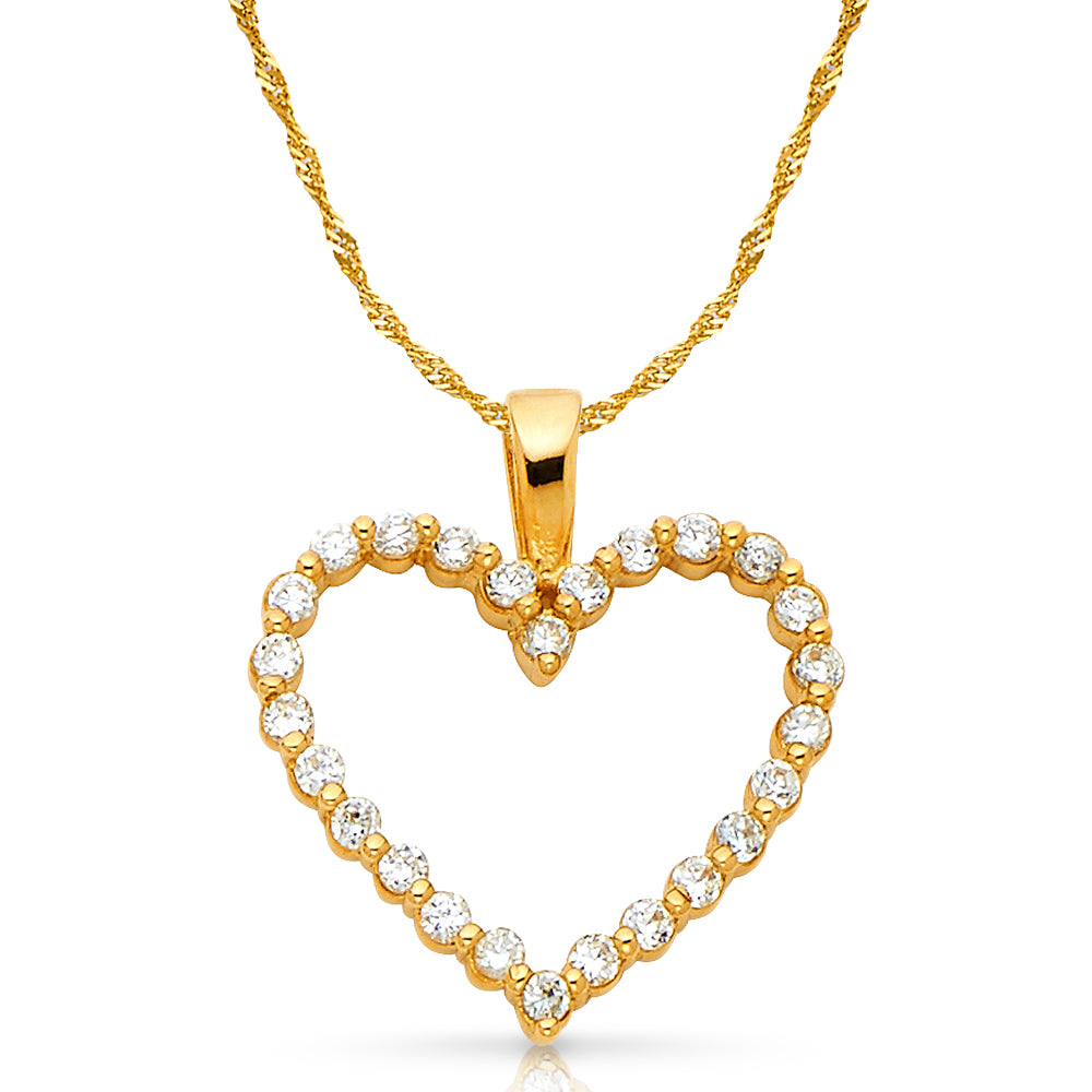 14K Gold Filled Tiny Heart Charms Clear Cz Micro Pave Pendant For Jewelry  Making Bracelets Necklaces Earring 910mm - Yahoo Shopping