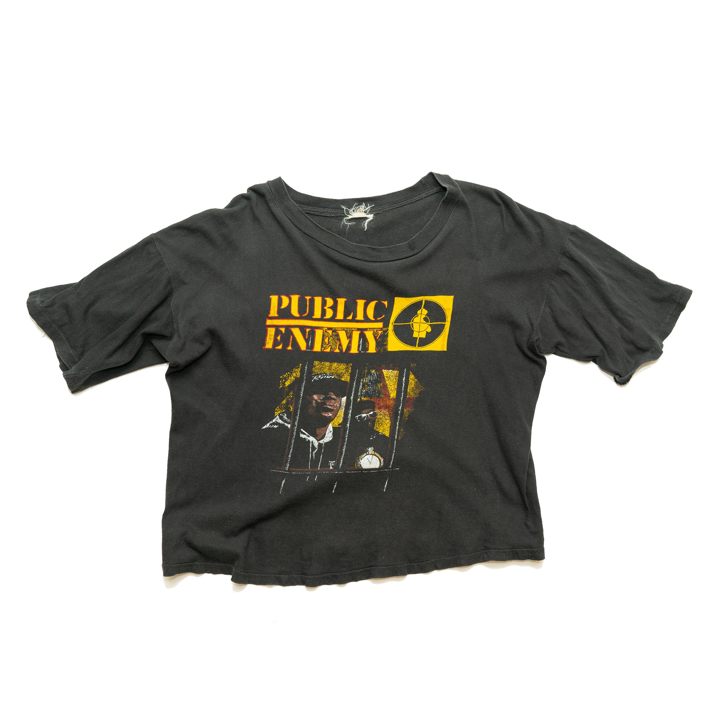 VINTAGE PUBLIC ENEMY T-SHIRT (Cropped/Size Large)