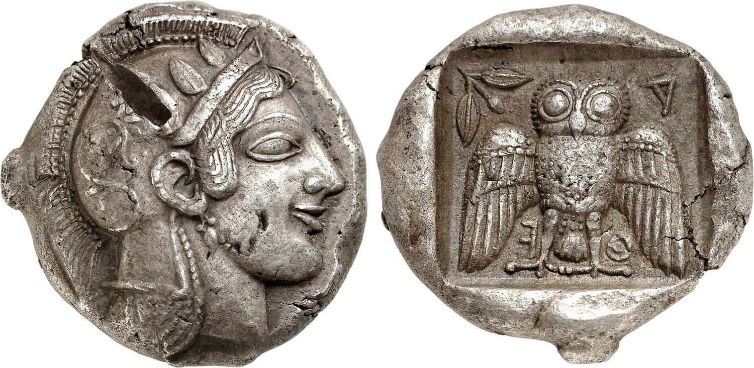 古代ギリシャ ドラクマ銀貨 テッサリア アポロン-