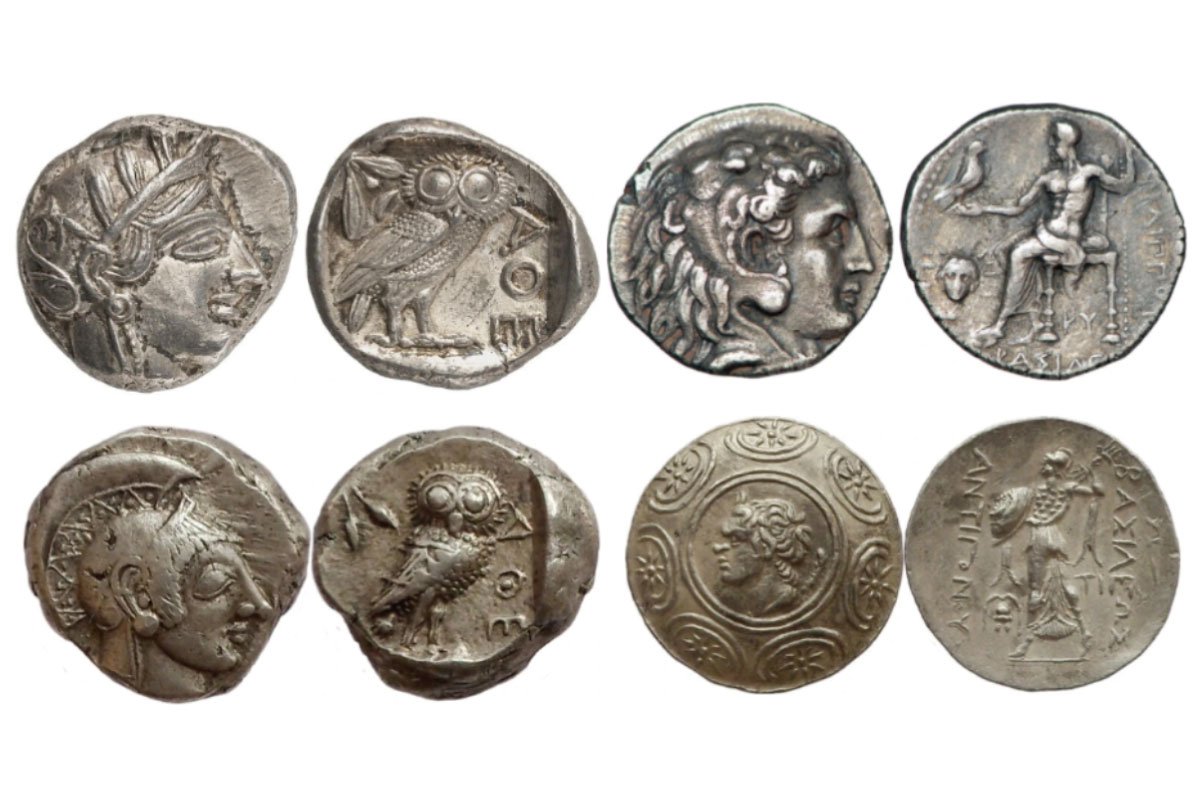 紀元前5世紀アテナイ帝国 テトラドラクマ銀貨 - 通販 - pinehotel.info