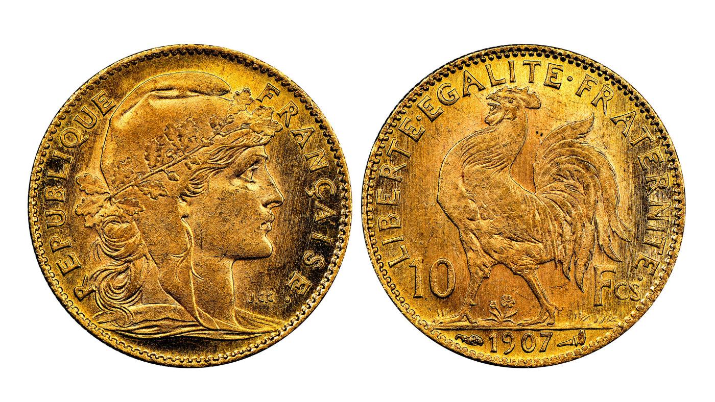 『PCGS MS65』フランス第三共和政マリアンヌ20フラン金貨(1914年)