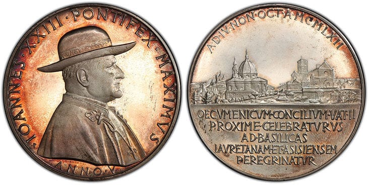 バチカン市国 ヨハネ23世 メダル 1950年 Pcgs Sp65 アンティークコインギャラリア