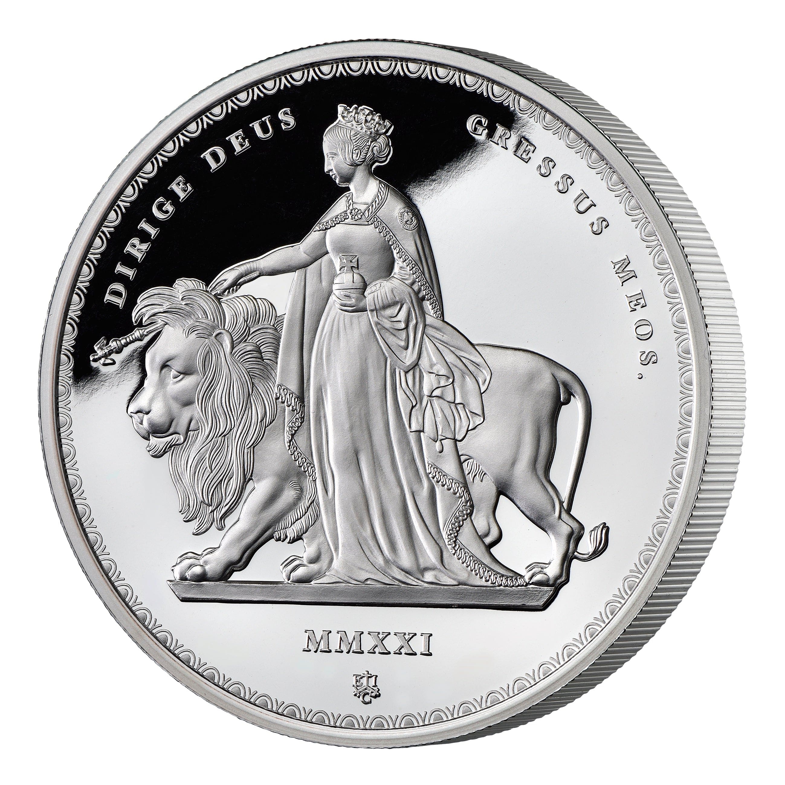 2020 ウナとライオン セントヘレナ 銀貨 MS70