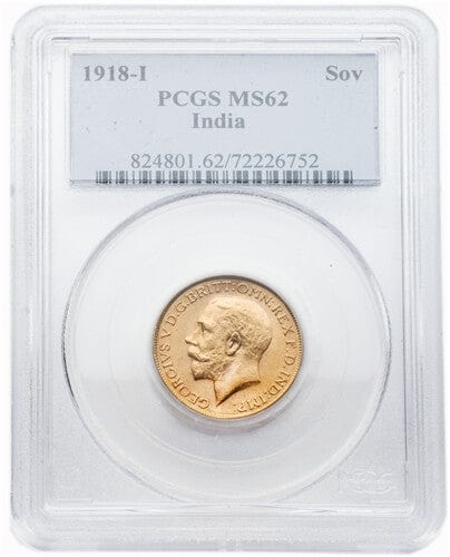インド １ルピー銀貨 1921年 Bミント PCGS MS62 ○販売購入○ www