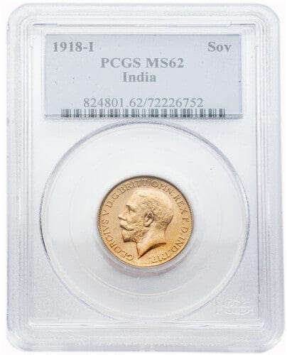 1915年オーストラリア ジョージV ソブリン金貨 PCGS MS64 1年間保証付