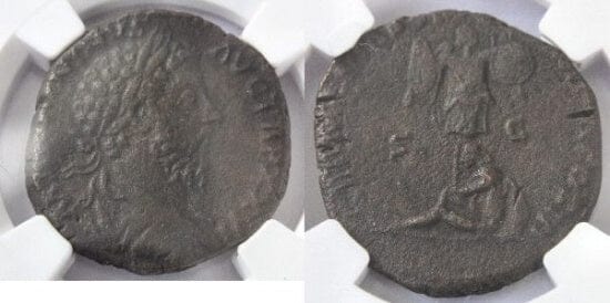 Ngc ローマ帝国 マルクス アウレリウス アントニヌス2世 銅貨 161 180年 アンティークコインギャラリア