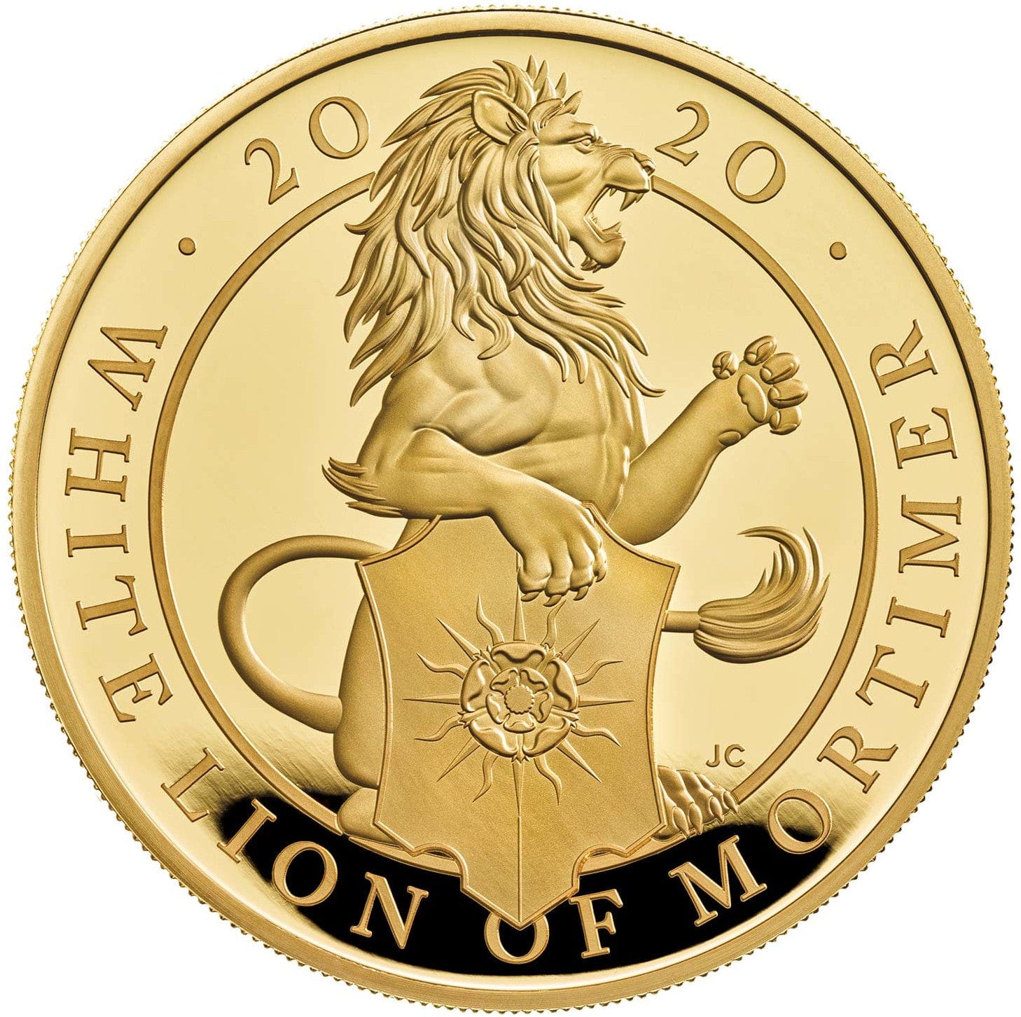 年 イギリス モーティマーのホワイトライオン 500ポンド 5オンス金貨 クイーンズビースト アンティークコインギャラリア