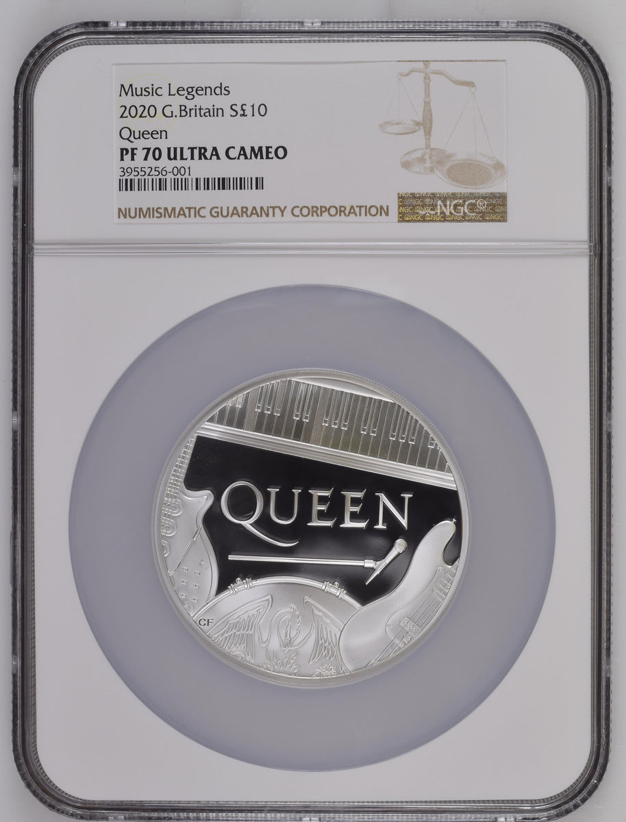 最高鑑定 NGC MS 70 イギリス 2020 Queen 2ポンド 銀貨 | www ...