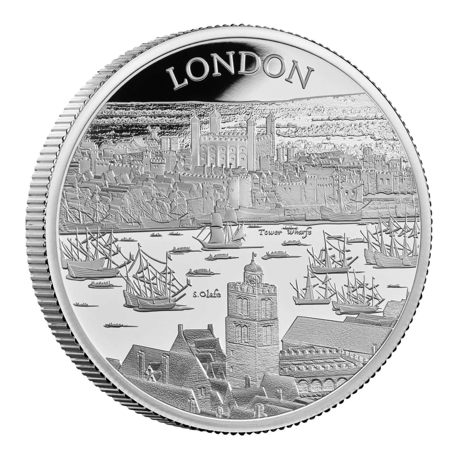 2022年 イギリス ロンドン 都市景観 1oz銀貨 NGC PF70UC FR