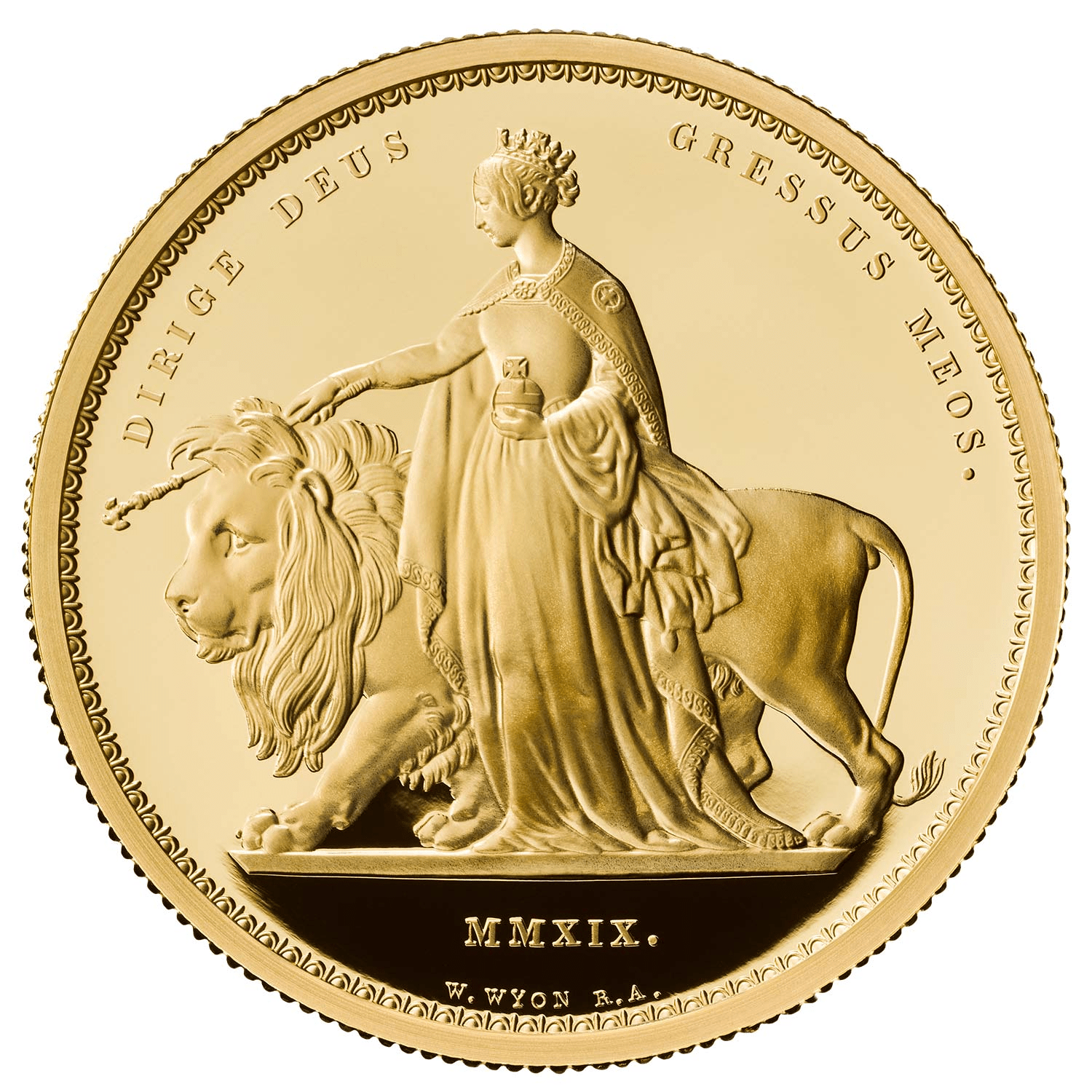 19年 イギリスウナとライオン 5オンス金貨 世界限定65枚 アンティークコインギャラリア