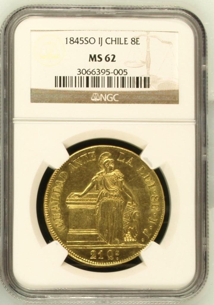 大変お手数ですが1895 チリ 5ペソ金貨 NGC MS63 アンティークコイン ...