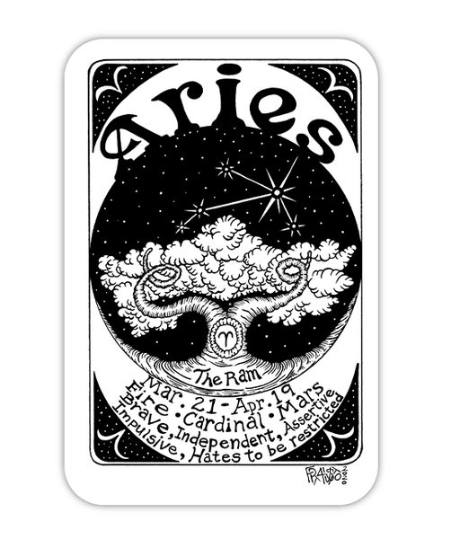 Aries Eco-Friendly Zodiac – Frausto Fine Art